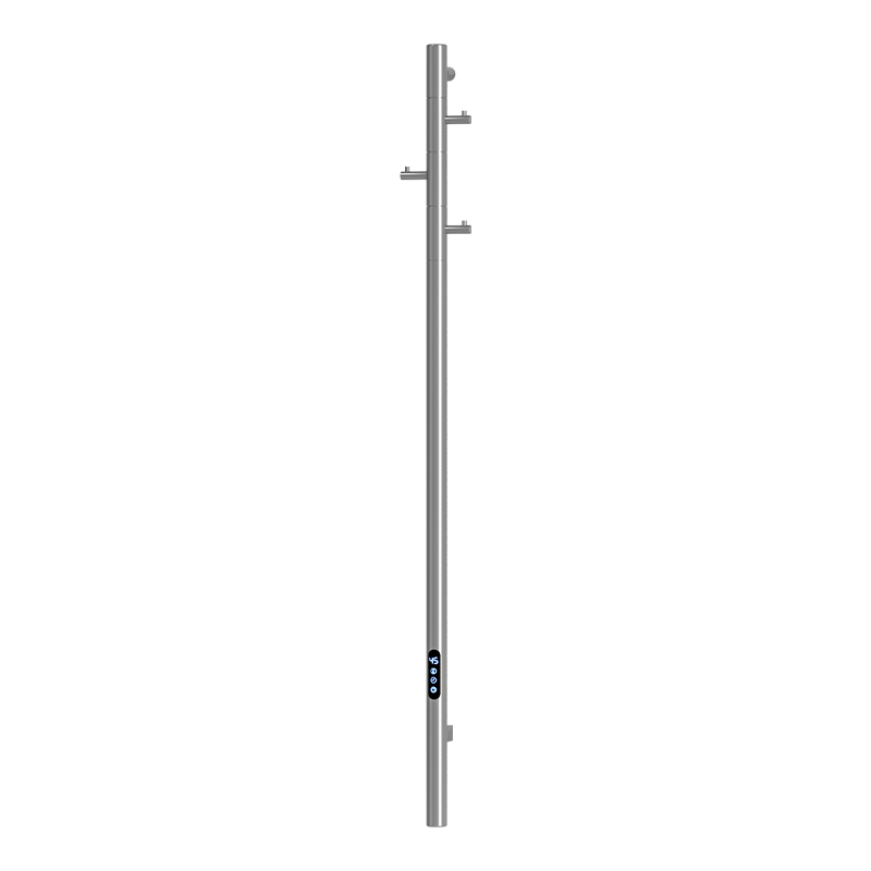 G15 Schwarze, an der Wand montierte, vertikal beheizte Handtuchschiene